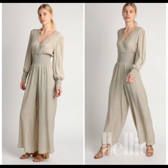 ♥️1 left♥️ Anthropologie Stacy wide leg jumpsuit - Picture 2 of 6